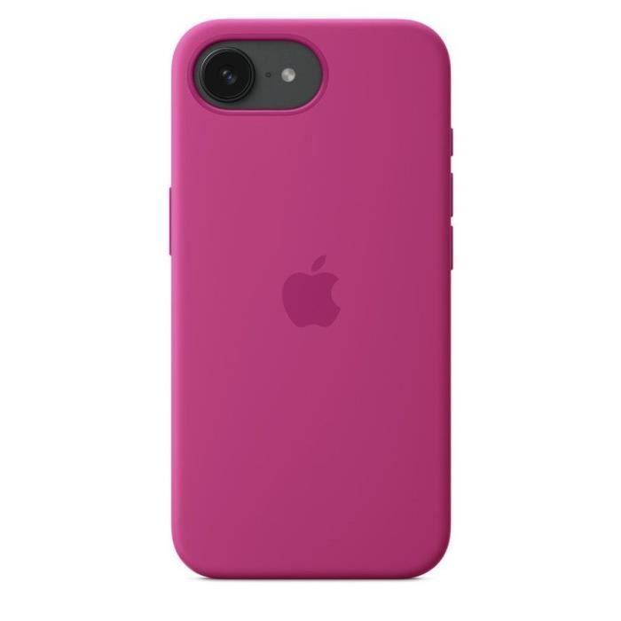 Apple Coque en silicone pour iPhone 16e – Fuchsia (brand) iPhone 16e Rose - vue 2