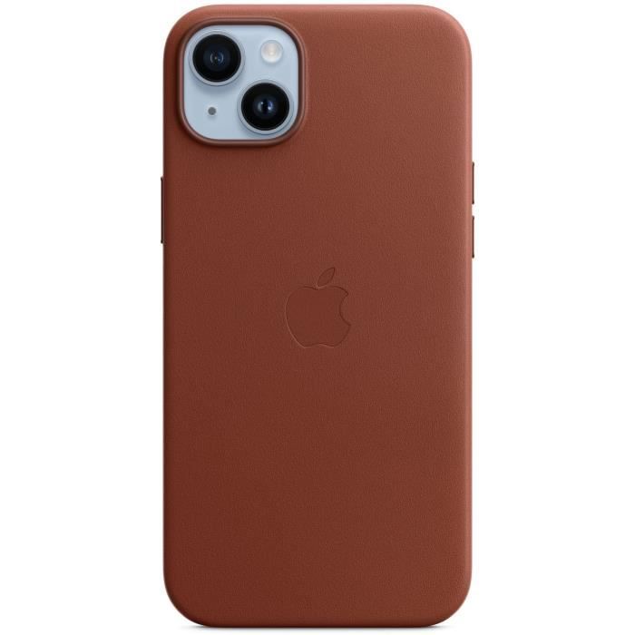 Coque APPLE iPhone 14 Plus cuir Umber