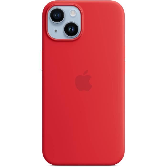 Coque APPLE iPhone 14 silicone Red
