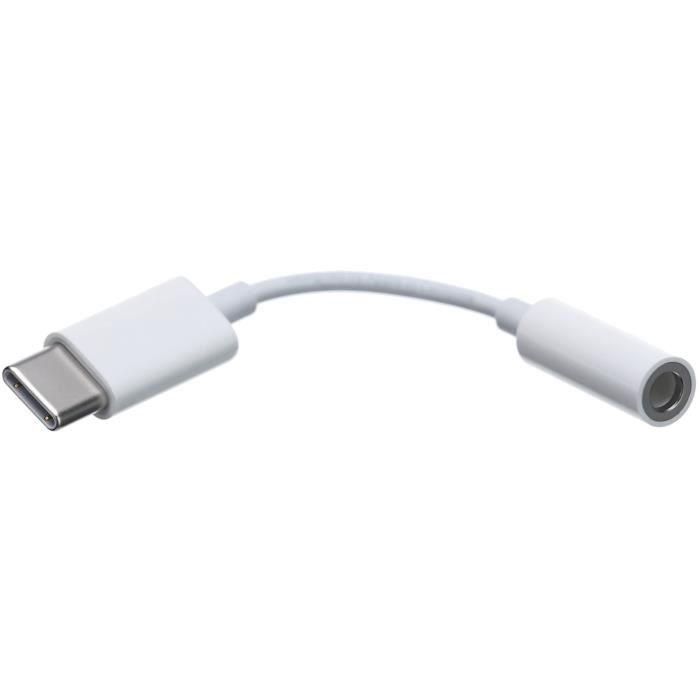 Adaptateur Apple USB‑C vers Mini Jack 3.5 mm Blanc - Chargeur pour
