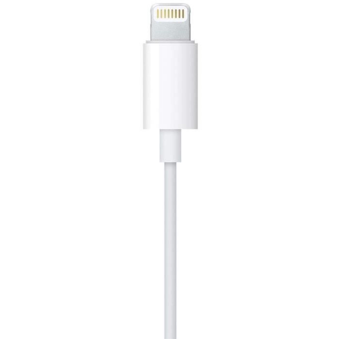 Ecouteurs APPLE EarPods With Lightning Connector - Cdiscount TV