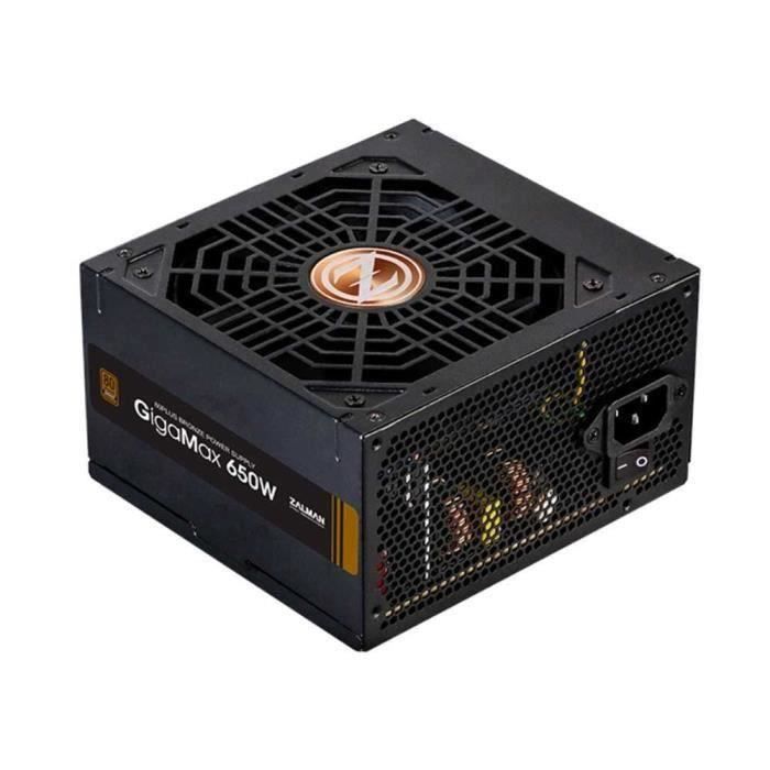 ATX Alimentation PC 650W 80 Plus Bronze Efficacité 85% Garantie 5 Ans