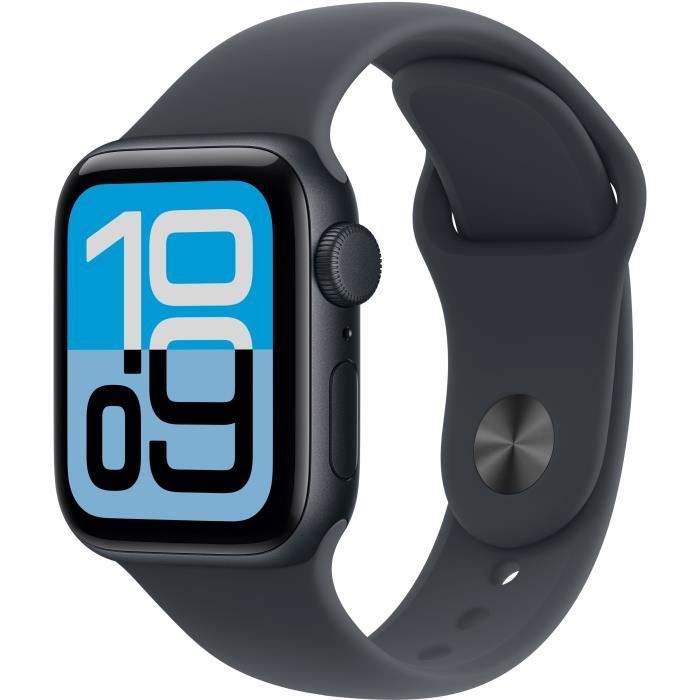 Apple Watch SE 3 GPS - 40mm - Boîtier Midnight Aluminium  - Bracelet Midnight Sport Band - M/L