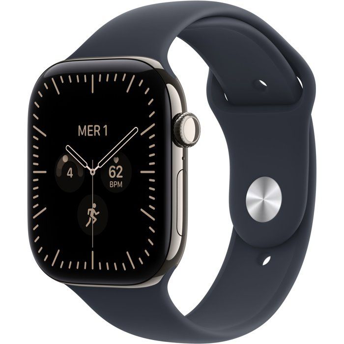 Apple Watch Series 12 GPS + Cellular 46 mm Boîtier en Naturel avec Bracelet Sport / - vue 3