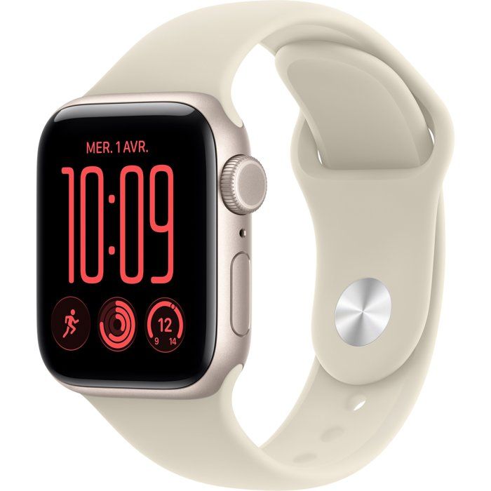 Apple Watch SE 3 GPS + Cellular 40 mm Boîtier en aluminium avec Bracelet Sport Sable / - vue 2