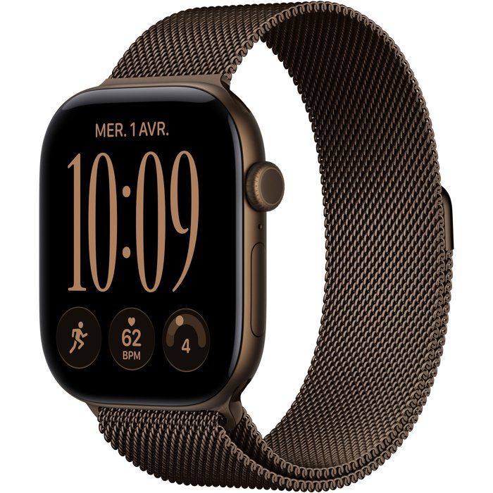Apple Watch Series 12 GPS 46 mm Boîtier en aluminium avec Boucle milanaise /