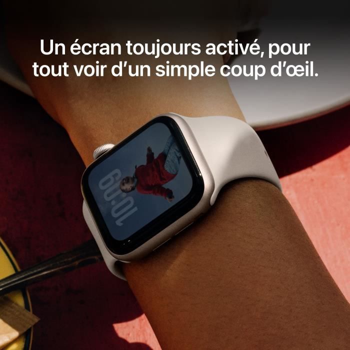 Apple Watch SE GPS 40mm Boîtier Starlight Aluminium