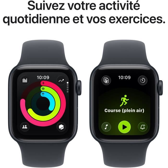 Apple Watch SE GPS 40mm Boîtier Midnight Aluminium
