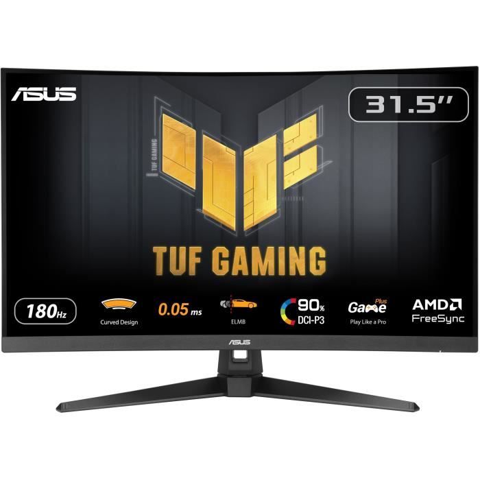 Asus Moniteur de Jeu TUF Gaming VG32WQ3B – 31 5 Pouces QHD incurvé 180Hz ELMB FreeSync 1ms GTG 0 5ms Minimum 90% DCI P3 HDR DisplayWidget Center - vue 7