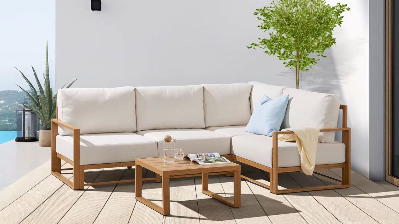Fauteuil Coquille XXL en rotin naturel avec coussin