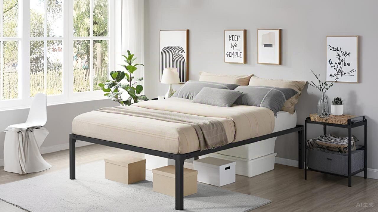 Lit Enfant Une Personne – Gris – 90x190 Cm – Bois – Occasion