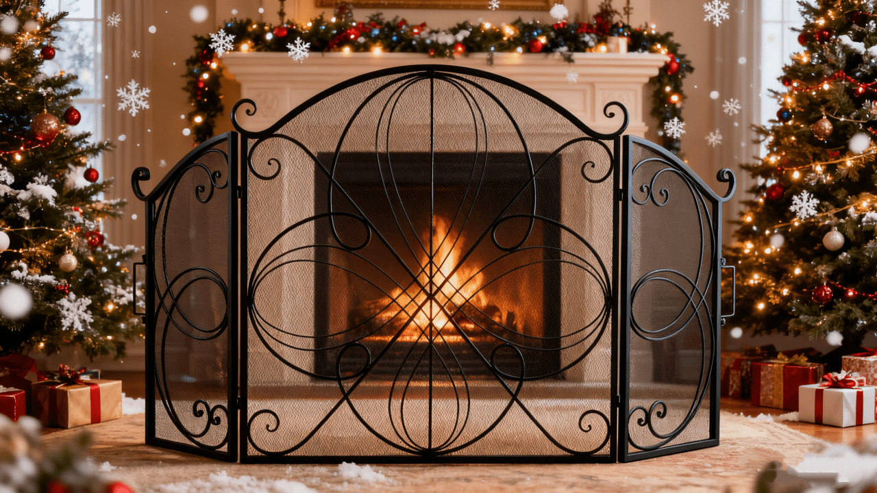 Garde-poêle De Sécurité Pour Enfants - Barrière Pare-feu 70x80x50cm - Noir - Marque STOVE WARRIOR