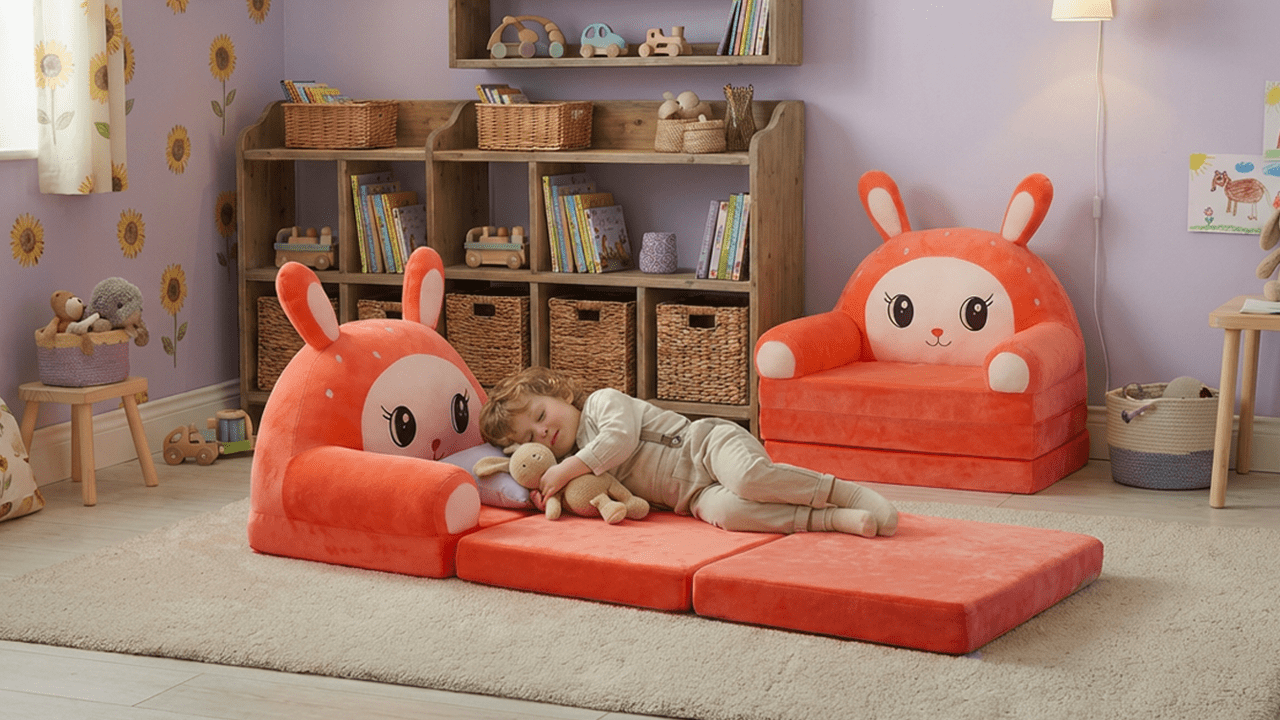 VINGVO Canapé-lit pour enfant Canapé Convertible en chaise longue pour